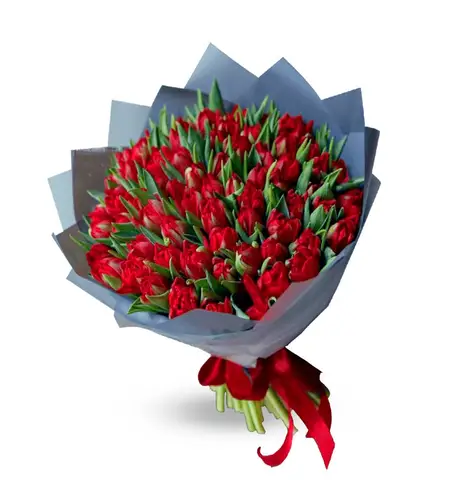 Scarlet Tulip Bliss Bouquet