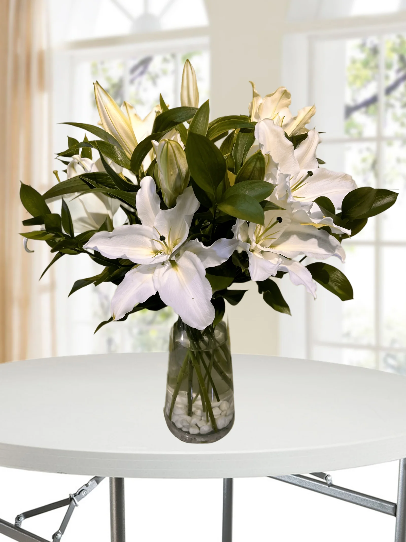 White Lily  in vase